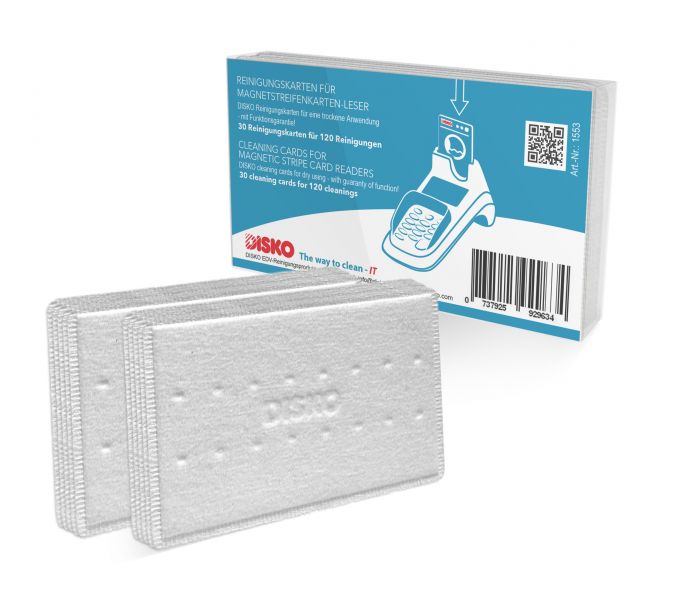 Cleaning kits for magnetic stripe readers 