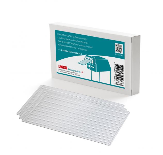 DISKO pre-moisten cleaning cards (without chemical solvents)