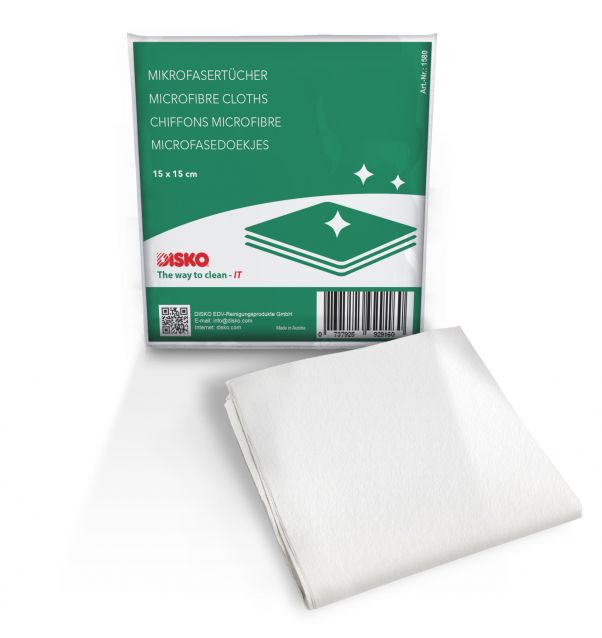 Microfiber cleaning cloths 15 x 15 cm, for daily, dry dusting 