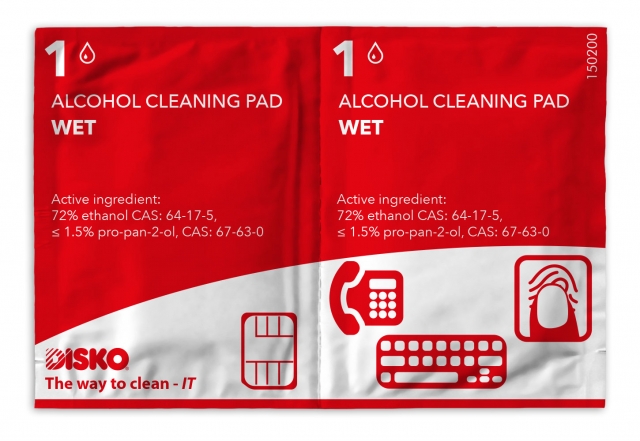 DISKO alcohol cleaning cloths