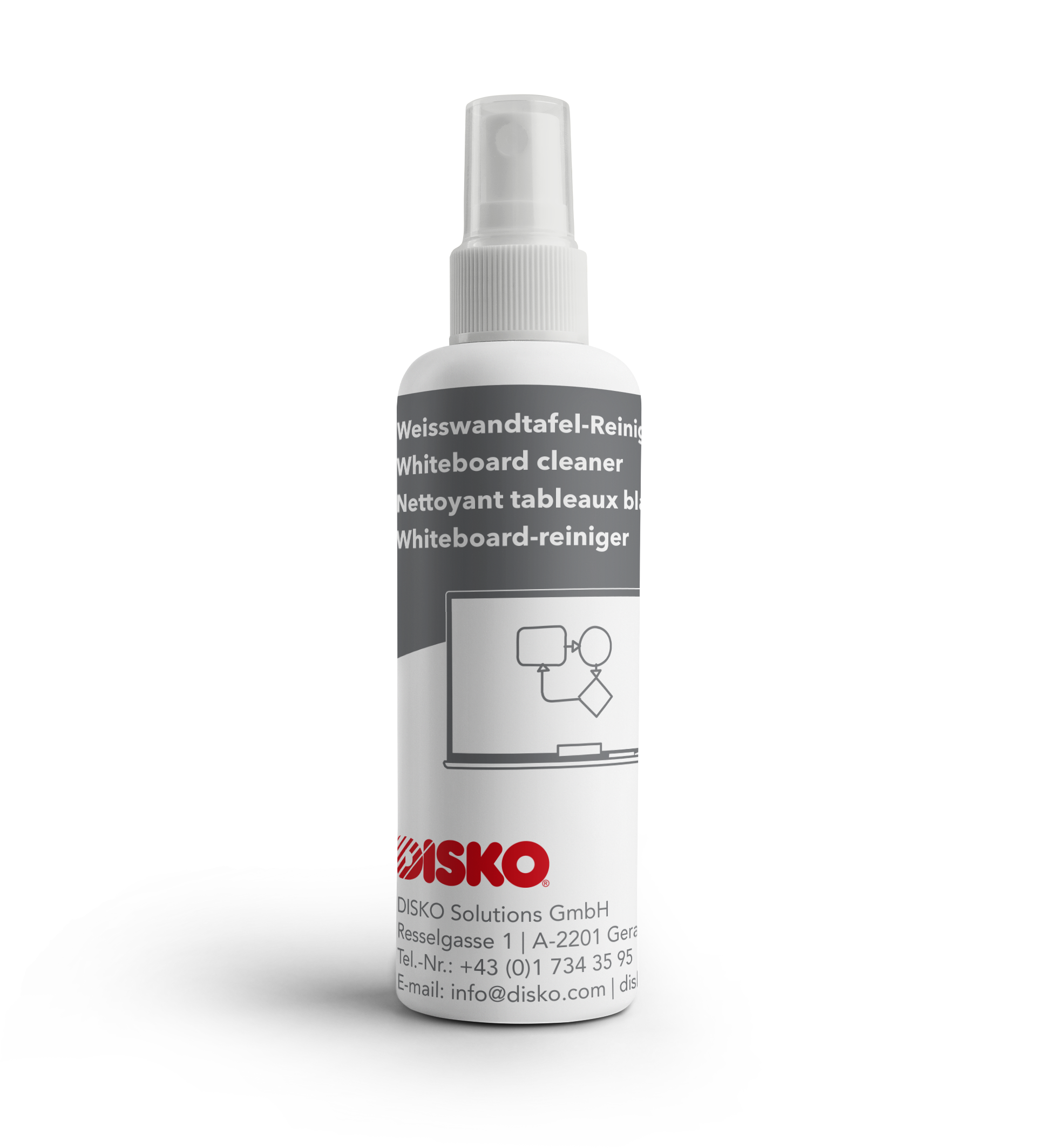 Whiteboardcleaner (also for interactive whiteboards) with orange peel oil (no. 1665) 