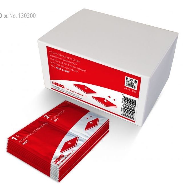 Box mit 40 Intensiv-Reinigungstücher (ArtNr. 1302)